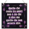 CARISPIBET Quello che contra tra amici | cartello decorativo, decorazioni per la casa, cartelli di cucina, cartelli di camera da letto 20 x 20 cm