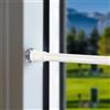 Venwemong 3 Pezzi Bacchette Tende con Molla a Pressione, Bacchette per Tende a Vetro Regolabili, Astine Estensibili, Bastoncini a Pressione Senza Forare, Diametro 7.6/10mm, Bianco, 70-120 cm