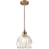 DLGLOLIN Lampadario in Vetro Fiore Vintage Ottone Dorato Lampadario Soggiorno Moderno Illuminazione a Soffitto Art Deco Interni Appeso Per Sala da Pranzo Camera Da Letto Cucina