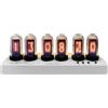 Lonyiabbi Orologio Nixie WiFi con Schermi IPS, Nixie Clock Digitale USB 5 V, Orologio Tubo Nixie con Foto Personalizzabili e Sveglia, Decorazione Scrivania Desk Setup Regalo Geek