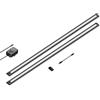 ledscom.de Apparecchio LED sottopensile SIRIS nero opaco, piatto, 90cm, 963lm ciascuno, bianco caldo Set di 2