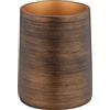 Wenko 25351100 Bicchiere portaspazzolini Palena per conservare strumenti per l'igiene dentale o accessori cosmetici in plastica poliresina di qualità dal design elegante, (L/PxA): Ø 8,5x10,8cm, bronzo