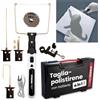 STREND PRO Tagliapolistirolo a Filo Caldo Ricaricabile | 4-in-1 Taglierino a Filo Caldo 550°C per Progetti Fai da Te | Valigia, USB-C, Filo da 10m, Adattatori per Coltelli | Taglierina Polistirolo