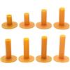 JZK 8 tee golf in gomma morbida diverse dimensioni per tappetino campo pratica,accessorio per allenamento golf,porta palline golf resistente,tee invernali per interni esterni,35 42 54 60 65 70 75 80mm