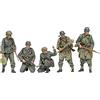 TAMIYA 35382 1:35 Fig-Set Dt. Fanterie 1943 - 45 (5) - Kit di costruzione in plastica da assemblare, riproduzione dettagliata, non verniciata