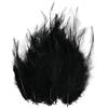 M METERXITY 300-Pack Piume Sella Gallo, 3-6 Pollici / 8-15cm Piume Naturali Morbide all'Ingrosso per Creazioni/Matrimoni/Acchiappasogni/Decorazioni Fai da Te [Nero]