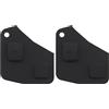 SG Store 2 pezzi 2 pulsanti telecomando chiave Fob pulsanti pad custodia protettiva in gomma compatibile con Rav4 Yaris MR2 MK3 Corolla Celica Land Cruiser nero