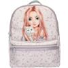 Depesche 13962 TOPModel Blooming Kitty - zaino in lilla, con motivo a gatto e motivo floreale, borsa con bretelle regolabili
