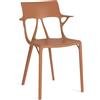 KARTELL set da 2 sedie con braccioli AI - THE FIRST CHAIR CREATED BY A.I. - 5886-TE