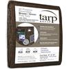 Kotap Telone reversibile in poliestere marrone/verde, 2,4 x 3 m, articolo: TBG-0810
