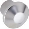 OBF Grimme Maiano 72 3659 19 - Manopola per cassetti Ø 30 mm Rotonda appiattita Profondità 25 mm Zinco pressofuso Argento opaco