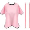 Fukaisu Fascia Doccia Impermeabile per Spalla & Mastectomia, Copridoccia Post-Operatorio con Portalavaggio Mantello Protettivo Regolabile per Doccia Torace & Braccio Forniture Post-Operatorie (Rosa)