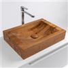 VITRA Lavabo d'appoggio 50 x 35 x 10 cm in teak - Veren