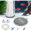 boxtech Set di piastre in sabbia per acquario, diffusore per acquario, diffusore per ossigeno disciolto (130 mm)