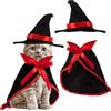 KUMSODE Mantello da Vampiro per Cane Gatto, Costume Animali Halloween, Scialle per Cani Piccoli e Gatti, Adatto per Halloween, Natale, Cosplay Decorazione