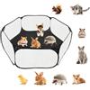 LOMUG Piccoli animali domestici, box visivo pop up, per piccoli animali, pieghevole, gabbia per piccoli animali, portatile, con rete traspirante per porcellini d'India, criceti, conigli, gattini