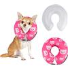 CuteBone Cono morbido gonfiabile per cani con coperture in pile rimovibili per cani e gatti di taglia piccola/media/grande dopo l'intervento chirurgico GWB01S