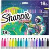 Sharpie Set di Pennarelli Permanenti | Edizione Limitata Pennarelli da Colorare | Punta Fine | Colori Assortiti | Confezione da 18