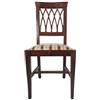 Sedam Srl Sedia Griglia, in Legno Massello, Vari Colori e Sedute, ORDINE MINIMO 2 PEZZI (Noce, Imbottita Rossa)