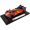 OPO 10 - Auto in Miniatura Compatibile con Ferrari 499P #51 24h Le Mans 2023 Pier Guidi, Calado, Giovinazzi Scala 1/43 Bburago 36312