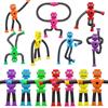 LNCOJOLM 14 pezzi robotici tubi aspirazione fidget giocattoli sensoriali da bagno per bambini bambini bambini piccoli ventosa telescopici robot decorazione scrivania giocattolo per aula ufficio