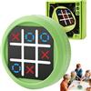 LTFIOON TFIOON Tic Tac Toe, Gioco Elettronico 4-in-1 Tris, Console di gioco di puzzle portatile Regalo Educativo per Bambini Adulti - Gioco in Famiglia (Verde)