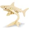 Georgie Porgy Giocattolo per Bambini in Legno Modello Puzzle 3D in Legno squalo (JP229 Shark 18pcs)