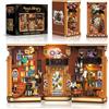 Weinsamkeit Kit Book Nook Biblioteca Magica con LED, 1193 Pezzi Fermalibri Fai da Te, Inserto per Libreria, Casa in Miniatura Decorativa, Regalo per Adulti e Ragazzi