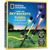 JMW Sales, Inc. NATIONAL GEOGRAPHIC Razzo ad Aria per Bambini - Lanciatore di Razzi LED, Salta e Lancia Razzi in Schiuma fino a 30,5 Metri, Giochi all'Aperto