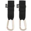 Jollein Ganci per passeggino - Nero - 2 pezzi - Pratici ganci per passeggino per borse - Fissaggio sicuro per borse per pannolini - Accessori per passeggino - Robusti e antiscivolo