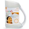Munchkin Brocca da bagno per neonati con bordo morbido | Risciacquatore shampoo per bambini | Dispositivo di risciacquo e lavaggio | Accessori essenziali per bambini | Grigio
