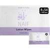 Naïf - Salviettine umidificate in lozione senza plastica - 162 pezzi (3 confezioni x 54 salviette) - Per neonati e bambini - Sedere, corpo, viso - Con aloe vera e bambù - 0% profumo e alcol