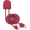 Xoopar ICE-C Cavo Multi USB 1 m USB-C Lightning CarPlay - Rosso