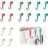 yqdnboi 16 Pezzi GanciPerPorteGanciPerPorteInterni GanciColoratiPerPorteSet Di Ganci Per Porta Ganci Appendiabiti Colorati Ganci Robusti Per Porte Ganci Per Porte Senza Fori Ganci Metallo Per Porte