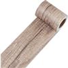 Decotalk Nastro per Legno Adesivo Color Marrone Chiaro 7.6X1500cm Bordi Pannelli Autoadesivo Bordi per Carta da Parati Autoadesivi Finto per Mobili e Pavimenti Bordo Della Porte Tavolo Bordo Specchio