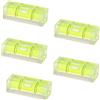 BOBOZHONG Livella a bolla,5 Pezzi Mini Livella a Bolla Piccolo Livello,Livella a Bolla Piccola,Mini livelle a bolla d'aria,per Fotocamera Campeggio Caravan (15 x 15 x 40 mm)