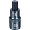 QUARKZMAN Boccola Esagonale Ad Impulso 1/2 H10 (10mm) Metrica Lunghezza 2.2 Acciaio S2 6 Punte Per Adattatori Avvitatori A Batteria Blu