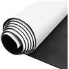 DOUJIAO Piastra in schiuma di neoprene, rotolo dischiumaautoadesiva,300mm x 3 mm x 1.5 m,Fai da te multiuso per l'insonorizzazione, i tappeti acustici e l'isolamento antiscivolo. (Nero, 300mmx3mmx1.5m)