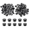 PATIKIL Vite A Pressione In Plastica M5x3mm, 50 Set Vite A Pressione In Plastica Chicago Rivetto Post Per Album Fotografici Scrapbook Pelle, Nero