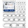 NietFullThings Catena acciaio inox A4 V4A AISI 316 Ø3 mm maglia corta 0,25 m (25 cm) - DIN 5685 / DIN 766 - carico di rottura indicativo 440 kg - confezione 3 pz