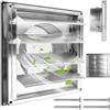 Behogan Griglia di ventilazione in acciaio inox, 125mm valvola antiritorno, griglia di protezione dalle intemperie con griglia antinsetti, griglia di ventilazione con chiusura, griglia di ventilazione e di
