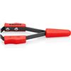 KNIPEX Pinzetta per rimuovere la vernice verniciata nera rivestiti in resina sintetica 120 mm, 15 11 120
