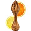 Kassis Geschenkartikel KASSIS Spremiagrumi in legno d'ulivo per succo fresco, per lime, per arance, fatto a mano 14 cm