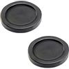 Docache 2 Pezzi Bandeja per Macinapepe e Sale - Supporto per Macinapepe, Protezione per Tavolo da Pranzo, Accessorio per Macinapepe e Sale, Organizzatore per Cucina, Artigianato (Nero, 5,7x5,7x1,2 CM)