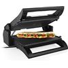 Princess Piastra Elettrica Con Coperchio, 1500 watt, Apertura a 180°, 31.5 x 21.5 cm, Acciaio inossidabile, Nero opaco