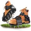 Wodesid Arieggiatore Prato Scarpe Chiodate | Scarpe Chiodate per Prato, Arieggiatore Scarpe con Cinghie Regolabili Aeratore Prato e Giardino con Chiodi in Acciaio Prato per Terrazza, Prato (Nero)