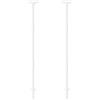 Acuxiaza 122 cm paletti per cartelli 2 pezzi supporto per cartelli impermeabile cortile segno metallo segno pali tuta per giardino, cortile e prato, solo per cartelli in alluminio