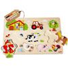 Goki Steckpuzzle Bauernhof VI: 30 x 21 cm, Sperrholz, 9 Teile, per Stück