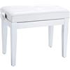 Roland Sgabello Roland per pianoforte con finitura bianca satinata, rivestimento vinilico della seduta - RPB-300WH