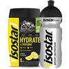 ISOSTAD Isostar Hydrate & Perform Iso Drink - 400 g di polvere isotonica per bevande - polvere di elettroliti per supportare le prestazioni atletiche - limone + bottiglia da 0,5 litri